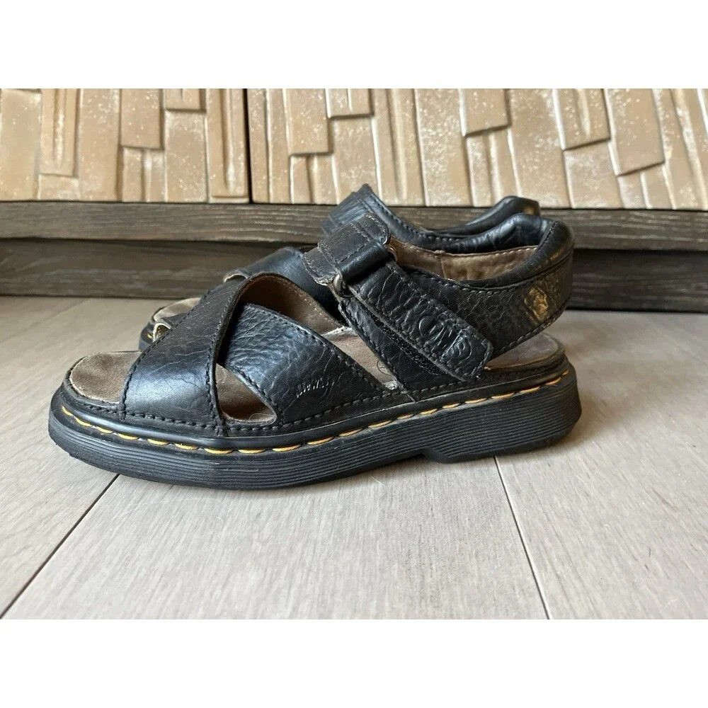 Vtg Dr. Martens Sandals 9076 Mens 8 Women 10 Fisherman Chunky Uk 7 Leather
